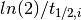 ln(2)/t_{1/2,i}