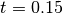 t = 0.15