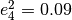 e_4^2 = 0.09