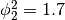 \phi_2^{2} = 1.7